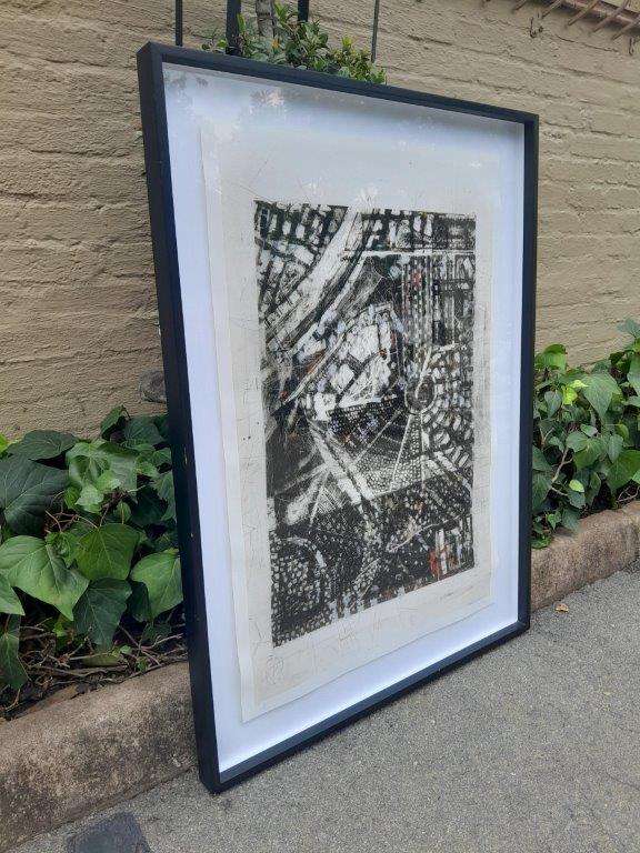A 20th Century Large Abstract Composition. Signed Darryl Betz 
