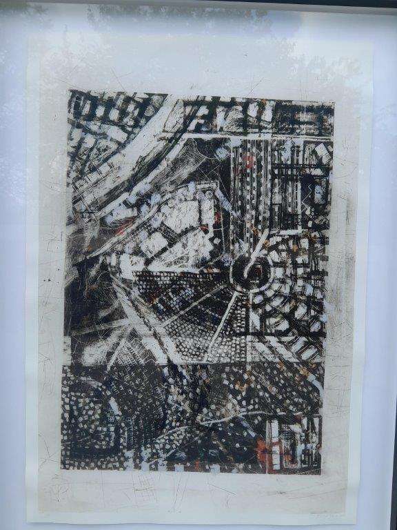 A 20th Century Large Abstract Composition. Signed Darryl Betz 
