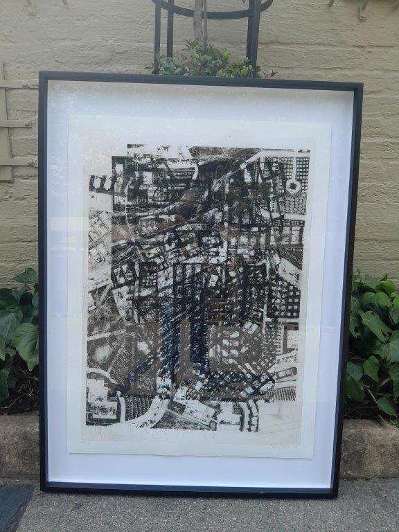 A 20th Century Large Abstract Composition. Signed Darryl Betz