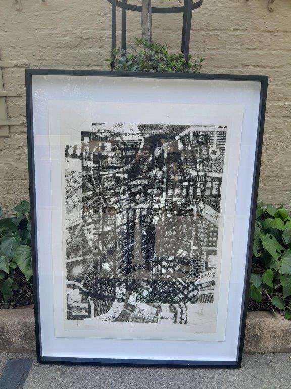A 20th Century Large Abstract Composition. Signed Darryl Betz