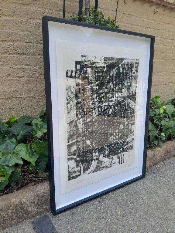 A 20th Century Large Abstract Composition. Signed Darryl Betz