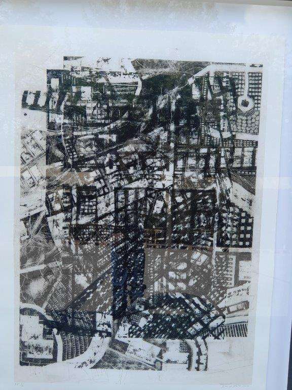 A 20th Century Large Abstract Composition. Signed Darryl Betz