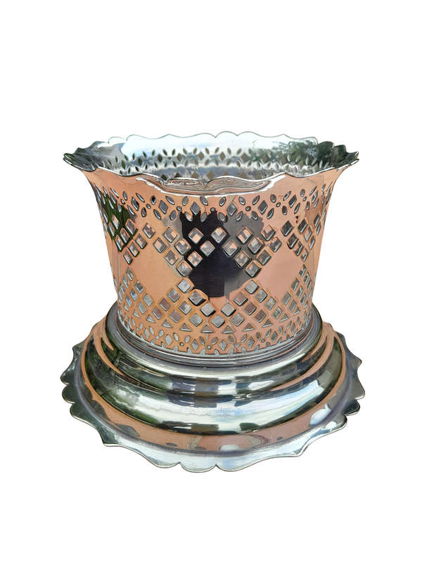 A 20th Century Silver-Plate Champagne / Wine bottle Holder