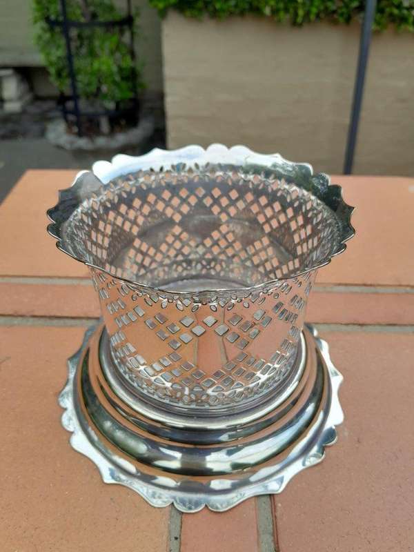 A 20th Century Silver-Plate Champagne / Wine bottle Holder