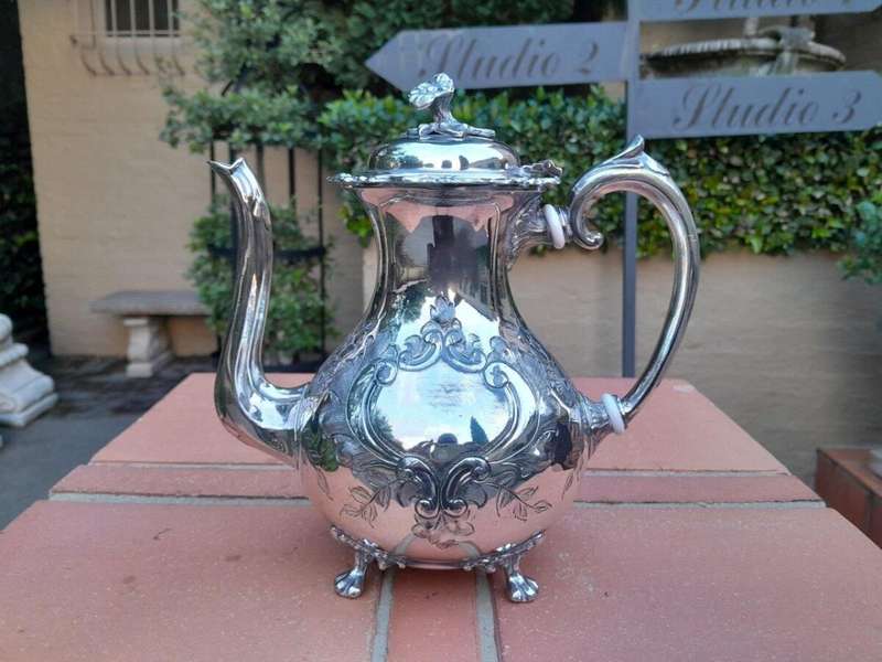 A 5 piece Set John Turton Hand Chased Tea & Coffee Set