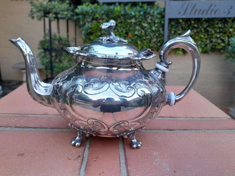A 5 piece Set John Turton Hand Chased Tea & Coffee Set