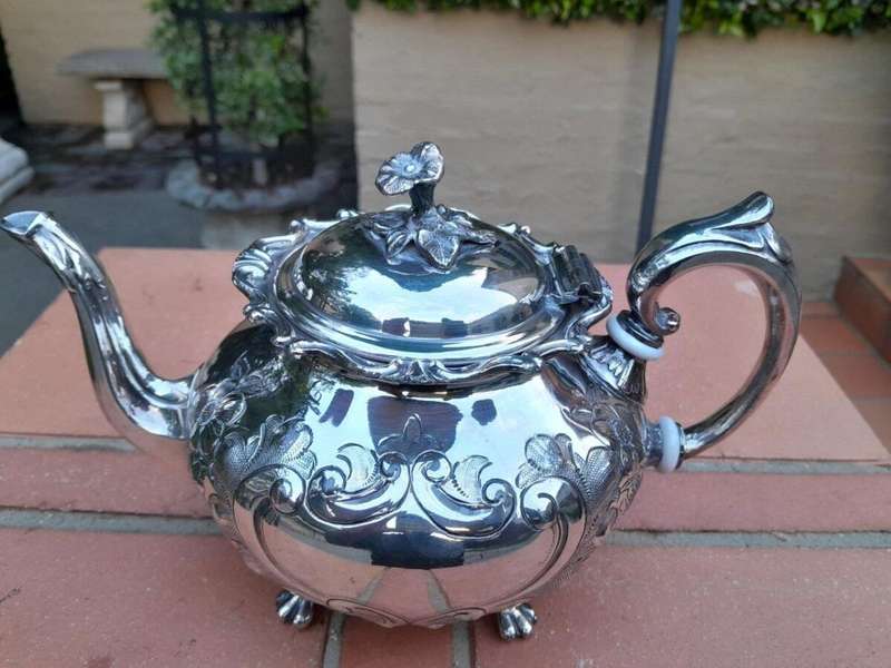 A 5 piece Set John Turton Hand Chased Tea & Coffee Set