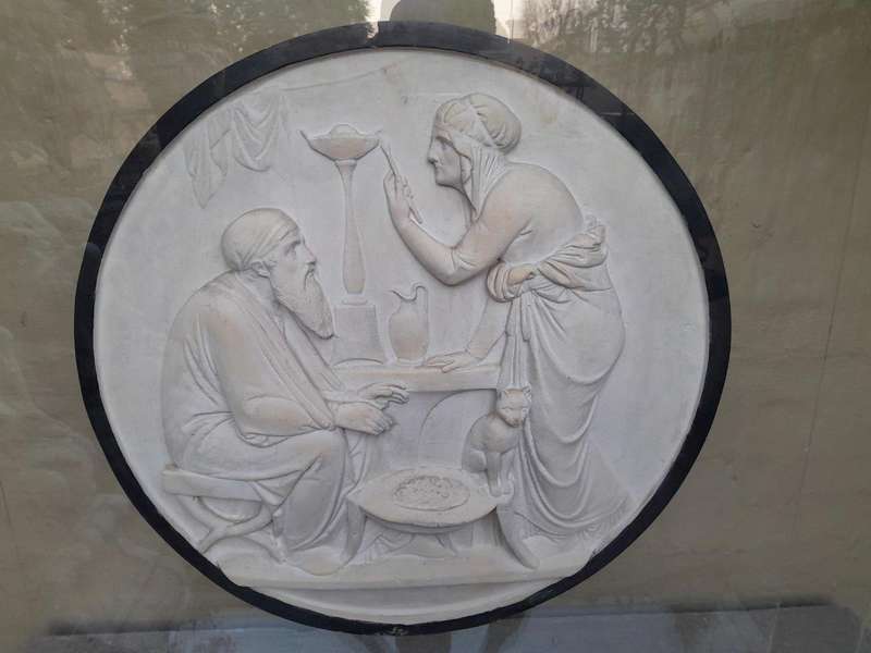 A 20th Century Decorative Large Size Plaque In A Custom Made Perspex Display Box