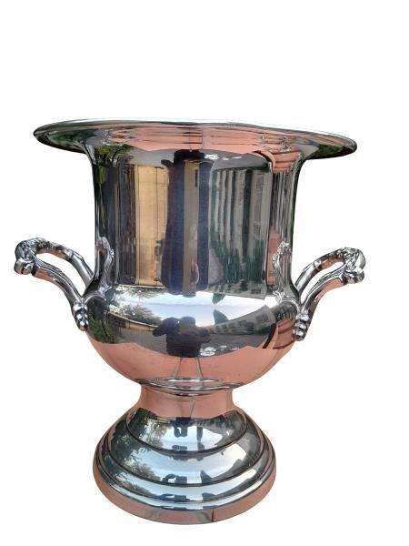 A Silver Plate Champagne / Wine Cooler With Handles