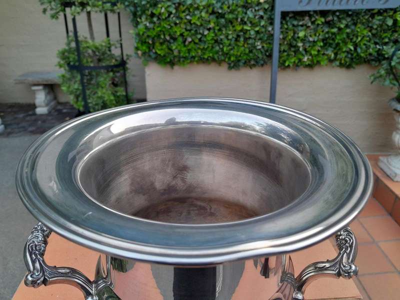 A Silver Plate Champagne / Wine Cooler With Handles