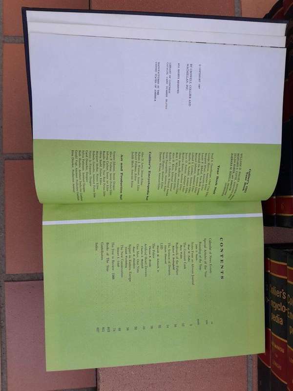 A 20th Century Print Date 1964 Complete Set Of Thirty Four Colliers Encyclopedia Books With Dicti...