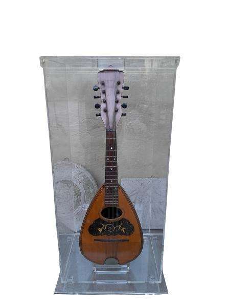 A 20th Century Philadelphia Mandolin Encased In A Custom-Made Perspex Box