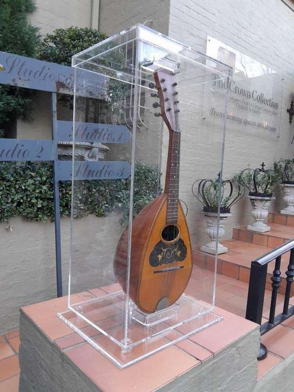 A 20th Century Philadelphia Mandolin Encased In A Custom-Made Perspex Box