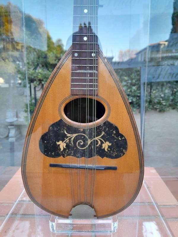 A 20th Century Philadelphia Mandolin Encased In A Custom-Made Perspex Box