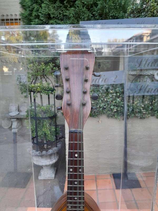 A 20th Century Philadelphia Mandolin Encased In A Custom-Made Perspex Box