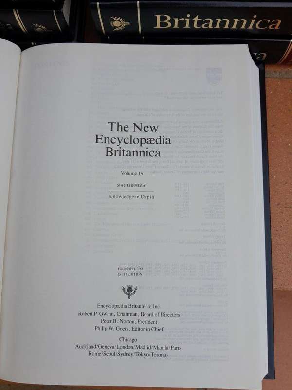 A 20th Century Set Of Thirty-Three Encyclopedia Brittanica Volumes  15th Edition