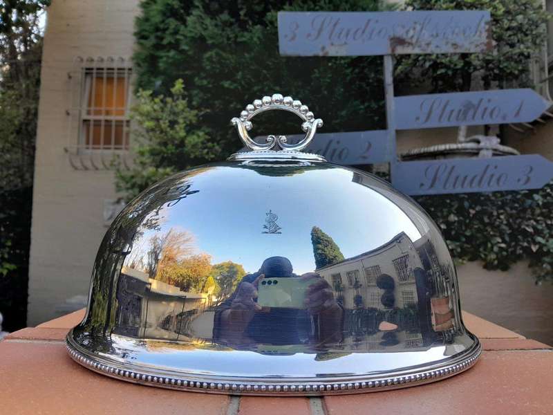 An Electroplate Food Dome