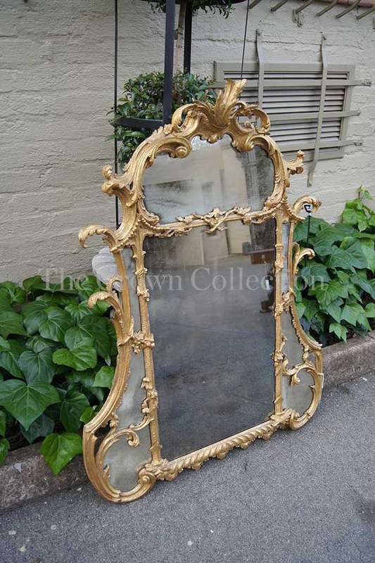 19th-Century Gilt Framed Mirror