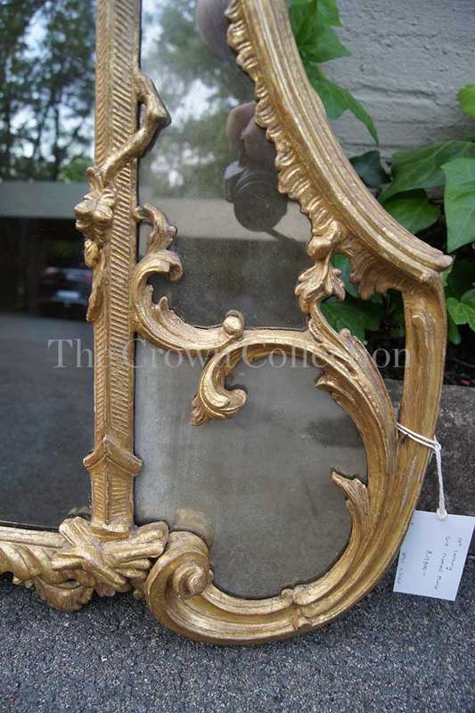 19th-Century Gilt Framed Mirror