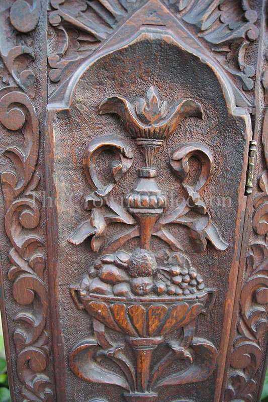A Late 19th Century Oak Heavily Carved Ornate Longcase/Grandfather Clock