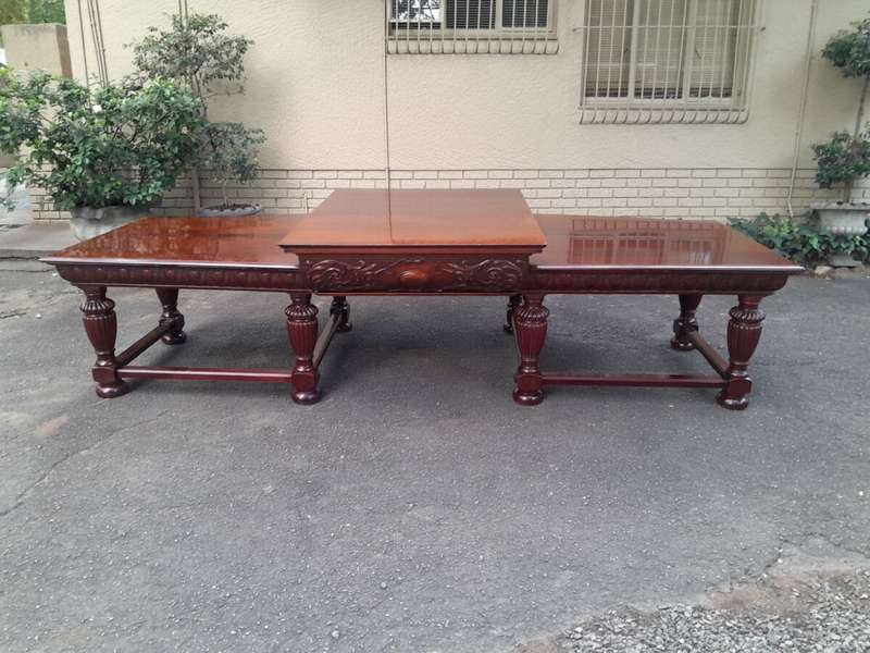 A Rare Antique English Mahogany Massive Entrance / Dining / Refectory / Display Table  Provena...