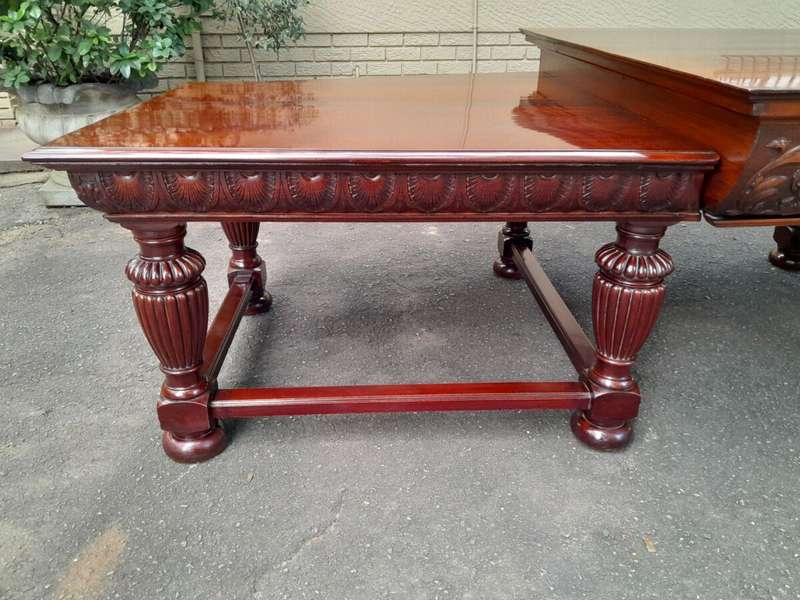 A Rare Antique English Mahogany Massive Entrance / Dining / Refectory / Display Table  Provena...