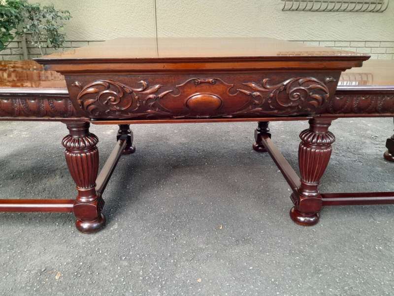A Rare Antique English Mahogany Massive Entrance / Dining / Refectory / Display Table  Provena...