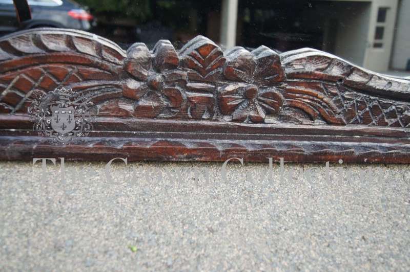 Ornately Carved Wooden Mirror