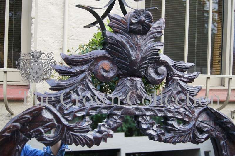 Ornately Carved Wooden Mirror