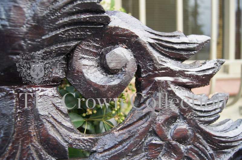 Ornately Carved Wooden Mirror