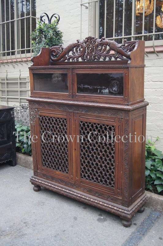 19th Century Rosewood Indo Portuguese Cabinet