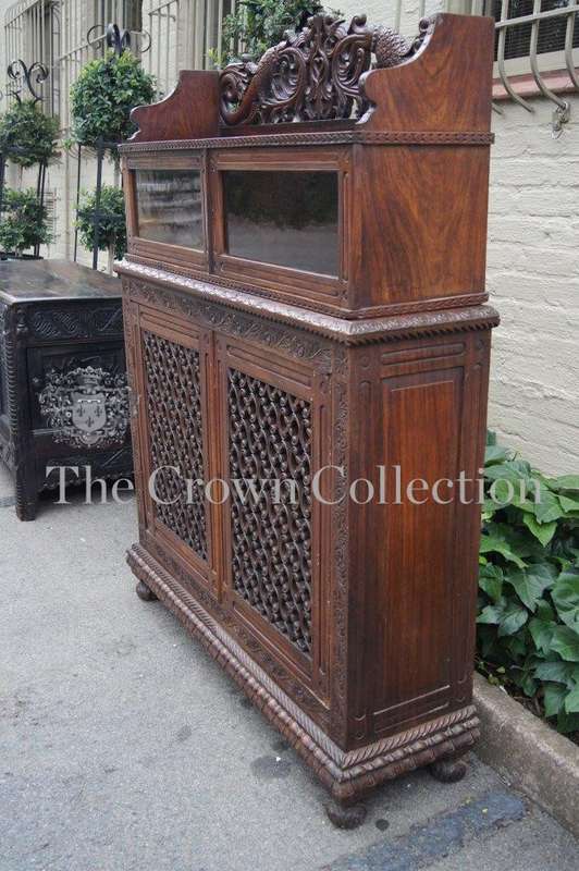 19th Century Rosewood Indo Portuguese Cabinet