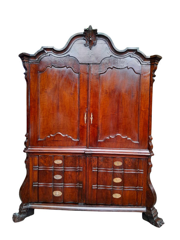 18th-century Dutch Walnut Armoire