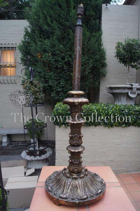 A French Style Hand-Gilded Ornate Lamp Base