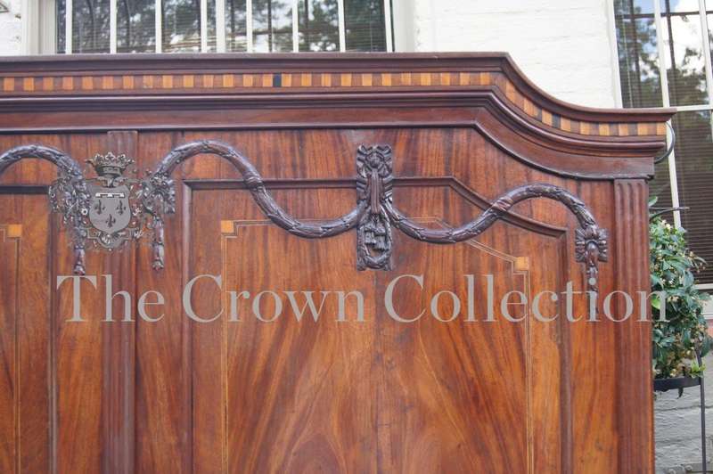 Dutch Mahogany & Satinwood Inlaid Armoire in Neo-Classical Taste circa 1790 (ND)