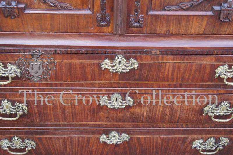 Dutch Mahogany & Satinwood Inlaid Armoire in Neo-Classical Taste circa 1790 (ND)