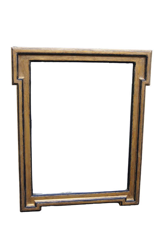 Rectangular Gilt Framed Mirror