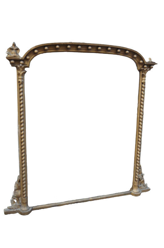 Gold Over Mantle Mirror