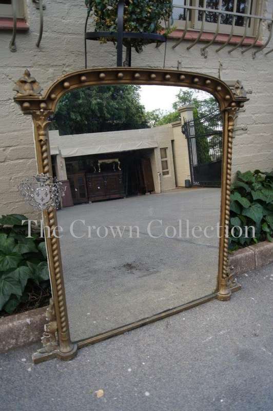 Gold Over Mantle Mirror