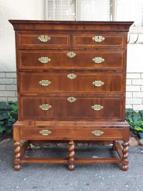 18th Century George I Period Walnut Chest on Stand, English circa 1720