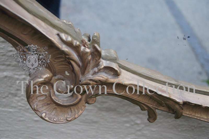 Oval Ornate Gilt Framed Mirror