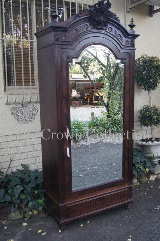 19th-Century French Carved Walnut Armoire
