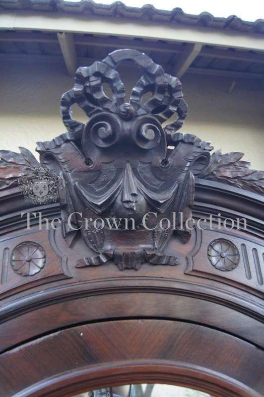 19th-Century French Carved Walnut Armoire