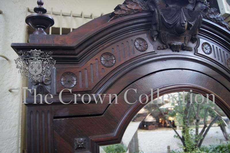 19th-Century French Carved Walnut Armoire