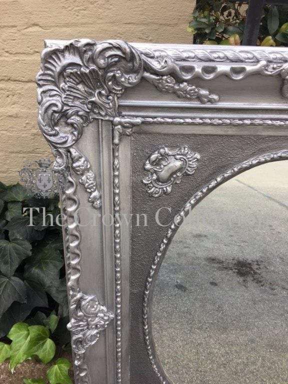 Silver Framed Ornate Mirror