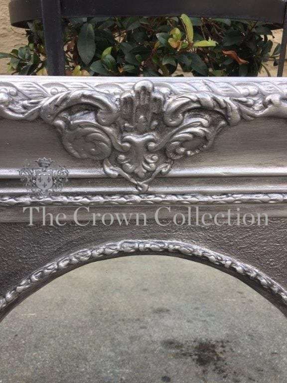 Silver Framed Ornate Mirror