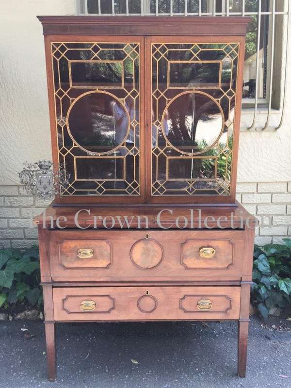 18th Century Chippendale Mahogany Secretaire Cabinet