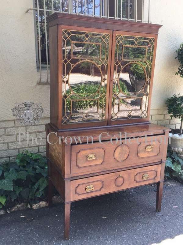 18th Century Chippendale Mahogany Secretaire Cabinet