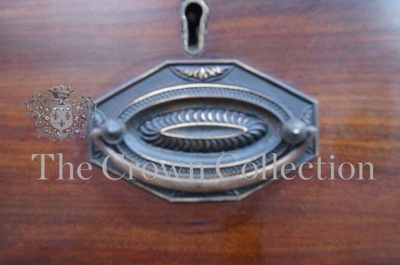 An 18th Century/ Circa 1770 George III Mahogany and Crossbanded Chest on Chest with Original Handles