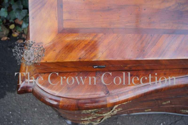 18th Century Lombardy Burr Walnut Secretaire Cabinet, circa 1760